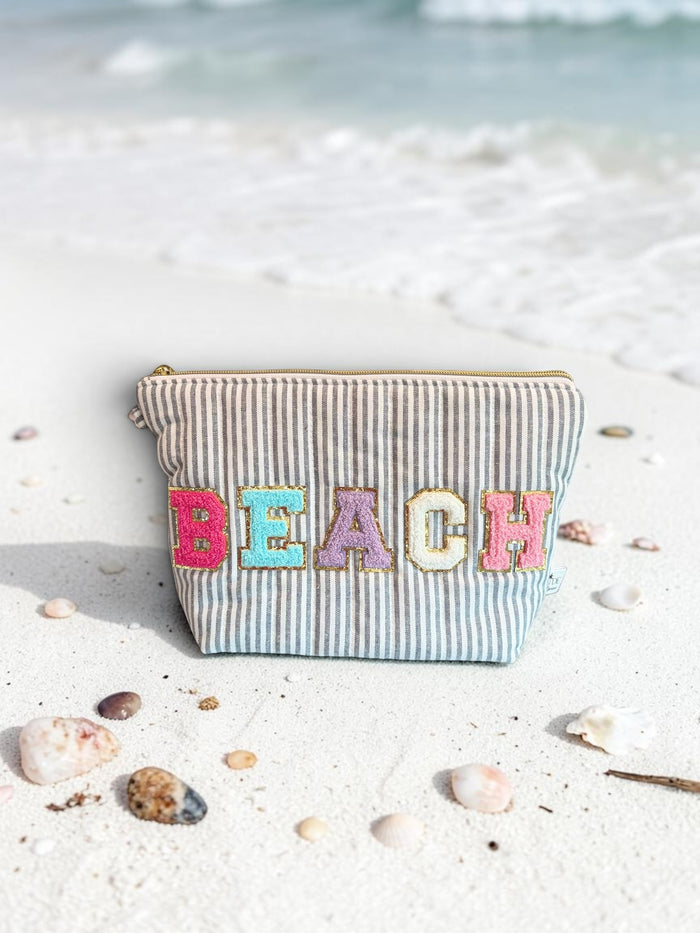 BEACH Varsity Letter Bikini Bag