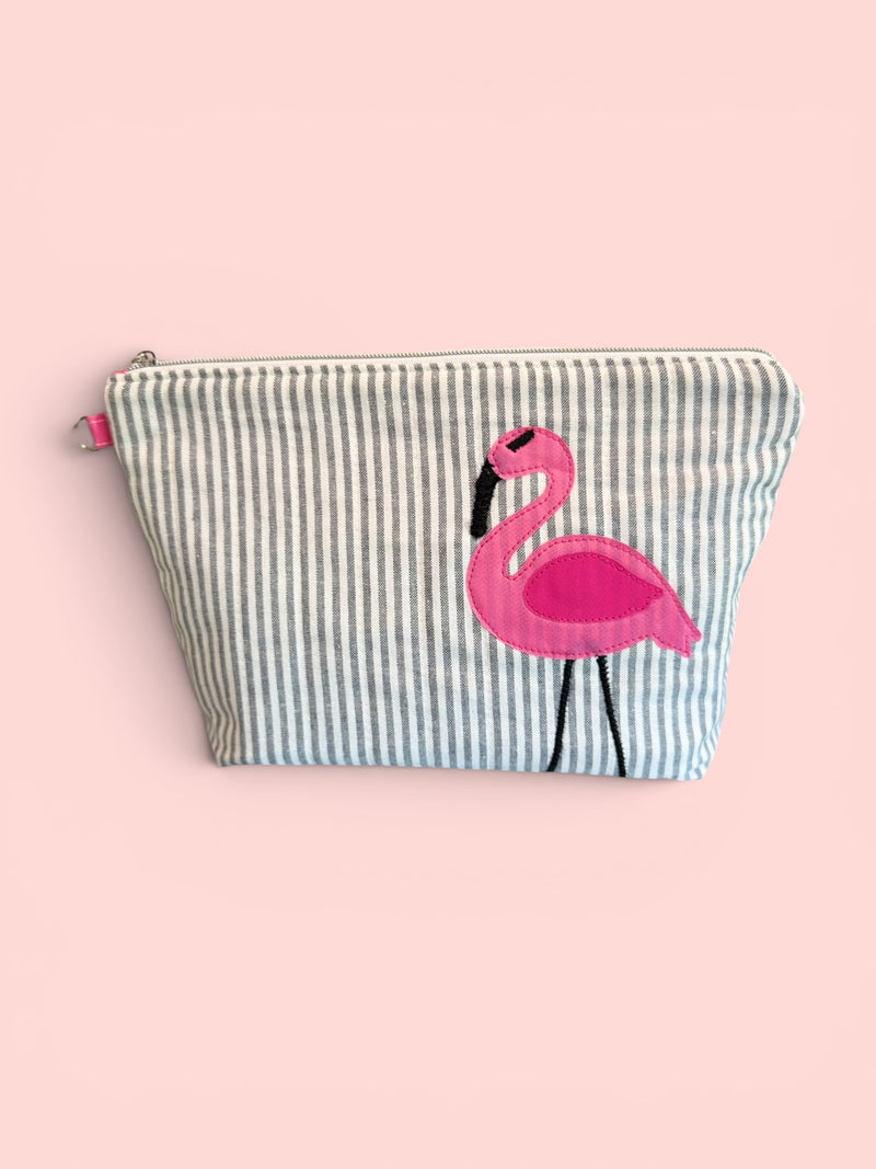Handmade quilted bag detail