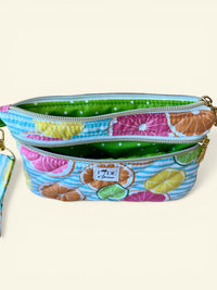 Quilted Juicy Fruits On-The-Go Wristlet