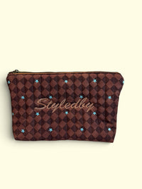 Coastal Skies Embroidered Bikini Bag