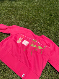 Coastal Clothesline Sweatshirt on Watermelon