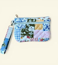 Quilted Coastal Country On-The-Go Wristlet