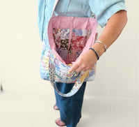 Large Quilted Tote in Coastal Country