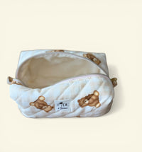 Quilted Teddy Bears Makeup Bag