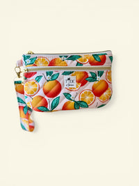 Large Quilted Tote in Oranges