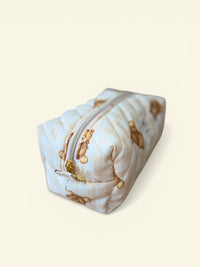 Quilted Teddy Bears Makeup Bag