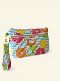 Quilted Juicy Fruits On-The-Go Wristlet