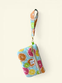 Quilted Juicy Fruits On-The-Go Wristlet