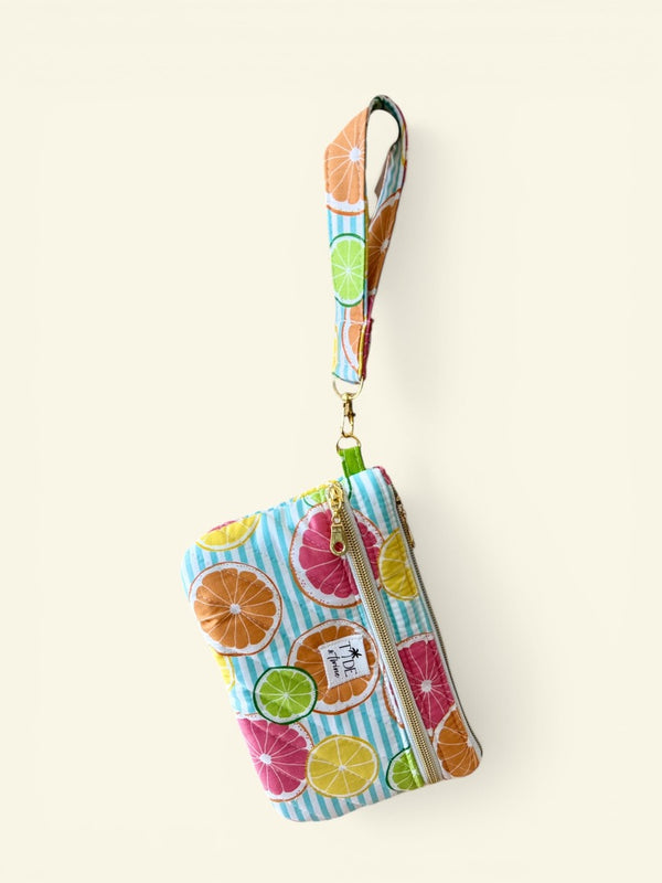 Quilted Juicy Fruits On-The-Go Wristlet