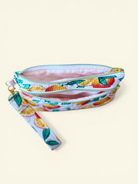 Quilted Oranges On-The-Go Wristlet