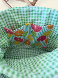 Large Quilted Tote in Juicy Fruits