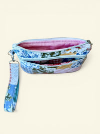 Quilted Coastal Country On-The-Go Wristlet