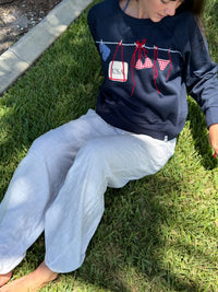 All American Summer Sweatshirt on Navy