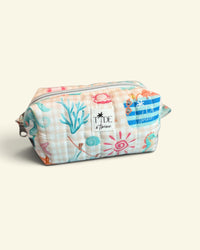 Beach Club in Beige Makeup Bags