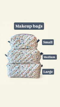 Quilted Wildflowers Makeup Bag