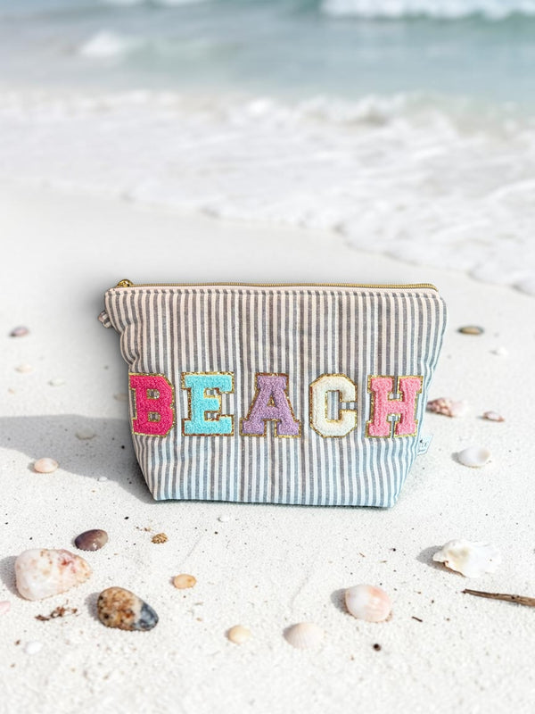 BEACH Varsity Letter Bikini Bag
