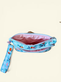 Quilted Peaches On-The-Go Wristlet