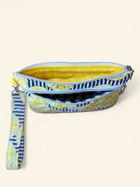 Quilted Lemons On-The-Go Wristlet