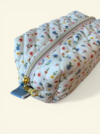 Quilted Wildflowers Makeup Bag