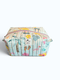 Beach Club in Bright Makeup Bag