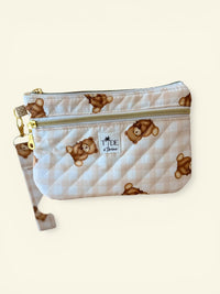 Large Quilted Tote in Teddy Bears | Diaper Bag