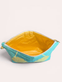 Butter Yellow Clam Shell Bikini Bag on Aqua