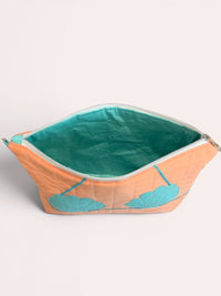 Aqua Clam Shell Bikini Bag on Apricot