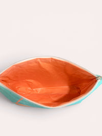 Apricot Clam Shell Bikini Bag on Aqua