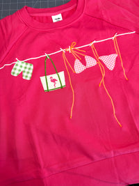 Coastal 🦩 Clothesline Sweatshirt on Watermelon