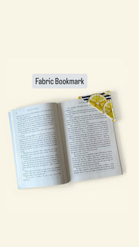 Handmade Quilted Book Sleeve w/ Keychain Strap | Lemons | Zippered Pouch for Book Lover | Lemon Reader Travel Bag (Machine Washable)