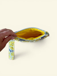 Lemon Slice Quilted Kindle Sleeve w/ Carrying Strap | Zippered e-Reader Pouch (Machine Washable)